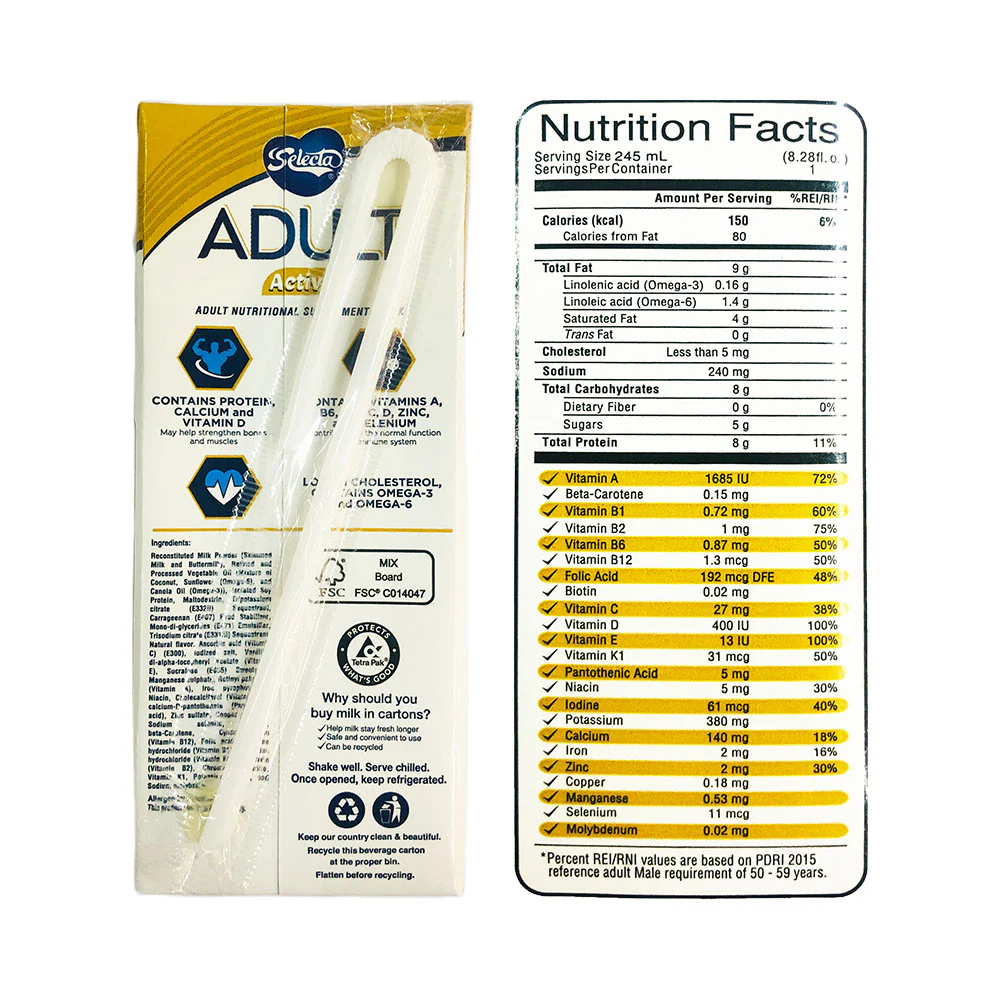 Selecta Adult Active 245ml - Image 2