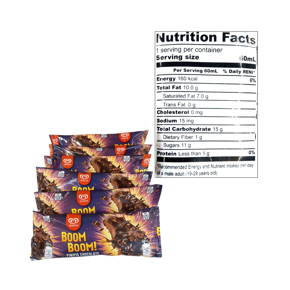 Selecta Boom Boom Pinipig Chocolate 60ml x 6's - Image 3