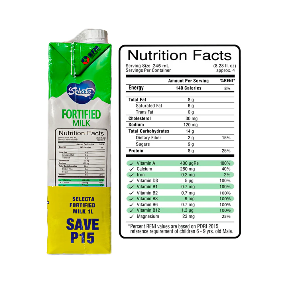 Selecta Fortified Filled Milk 1L x 2's - Image 3