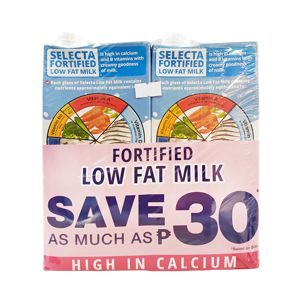 Selecta Fortified Filled Milk Low Fat 1L x 2's - Image 2