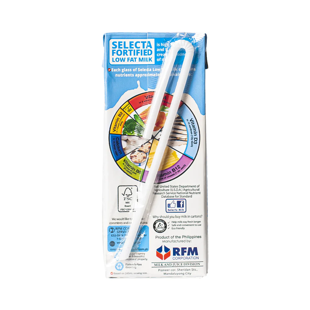 Selecta Fortified Filled Milk Low Fat 245ml - Image 2