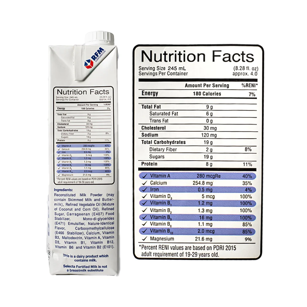 Selecta Fortified Sterilized Milk 1L - Image 3
