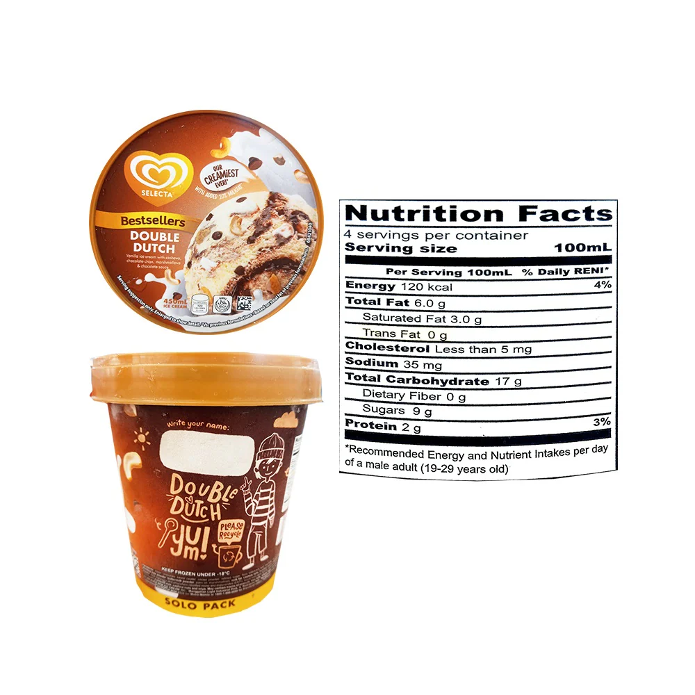 Selecta Solo Pack Ice Cream Double Dutch 450ml - Image 2