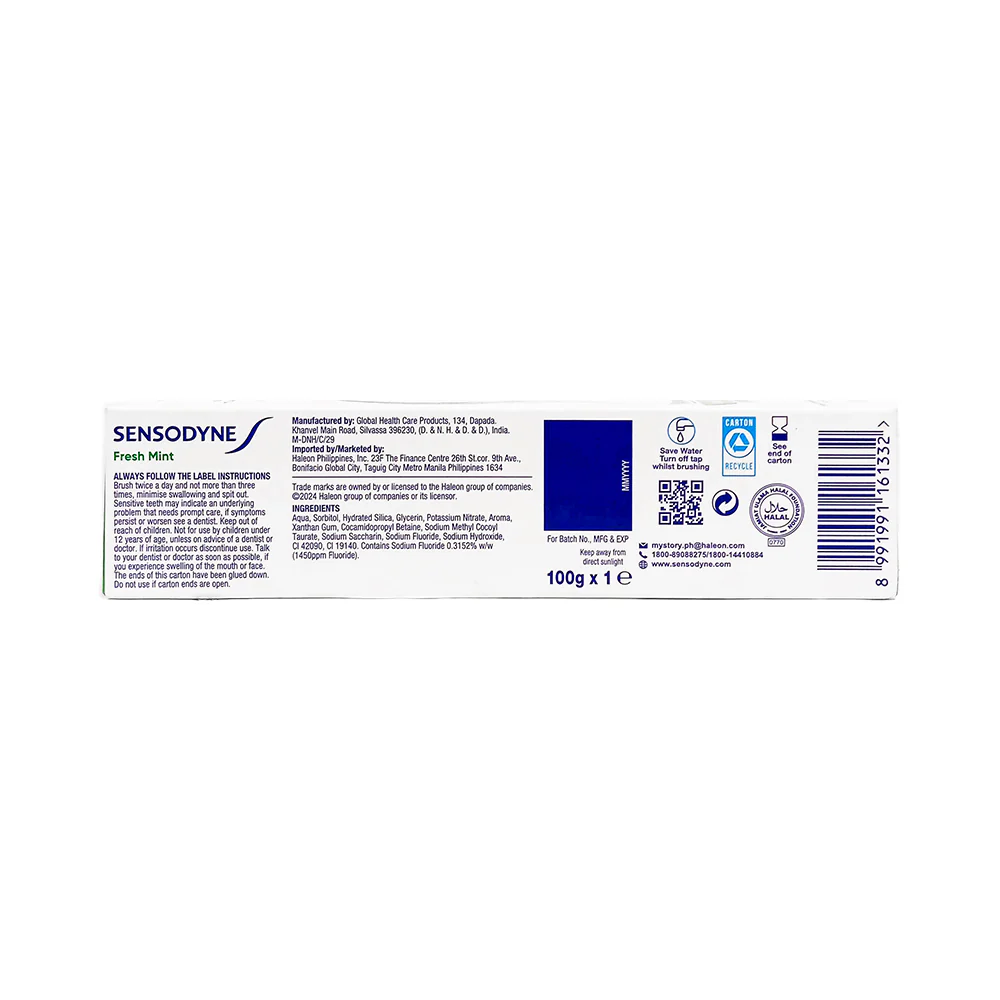Sensodyne Toothpaste Fresh Mint 100g - Image 2