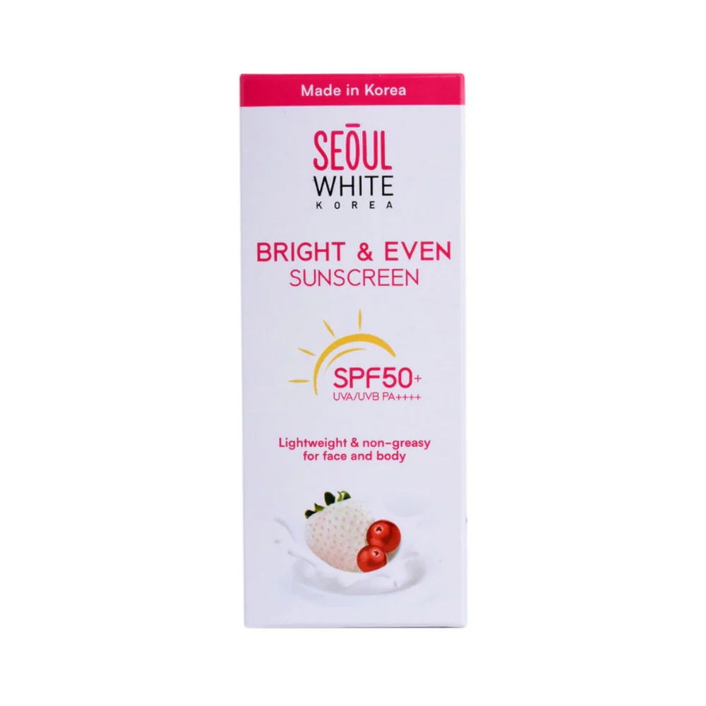 Seoul White Bright And Even Sunscreen SPF 50+ UVA/UVB PA++++ Day Cream 30g - Image 2