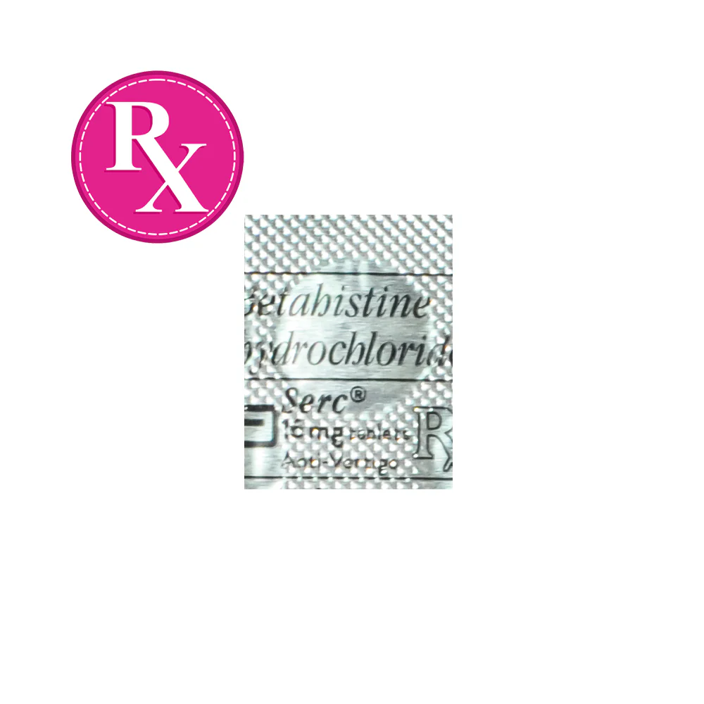 Serc Betahistine diHCl 16mg Tablet By 1's