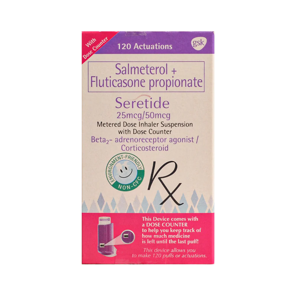 Seretide INH 25/50mcg 120 Dose - Image 2