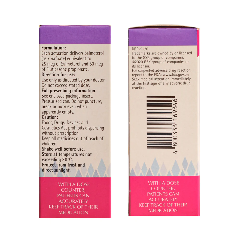 Seretide INH 25/50mcg 120 Dose - Image 3