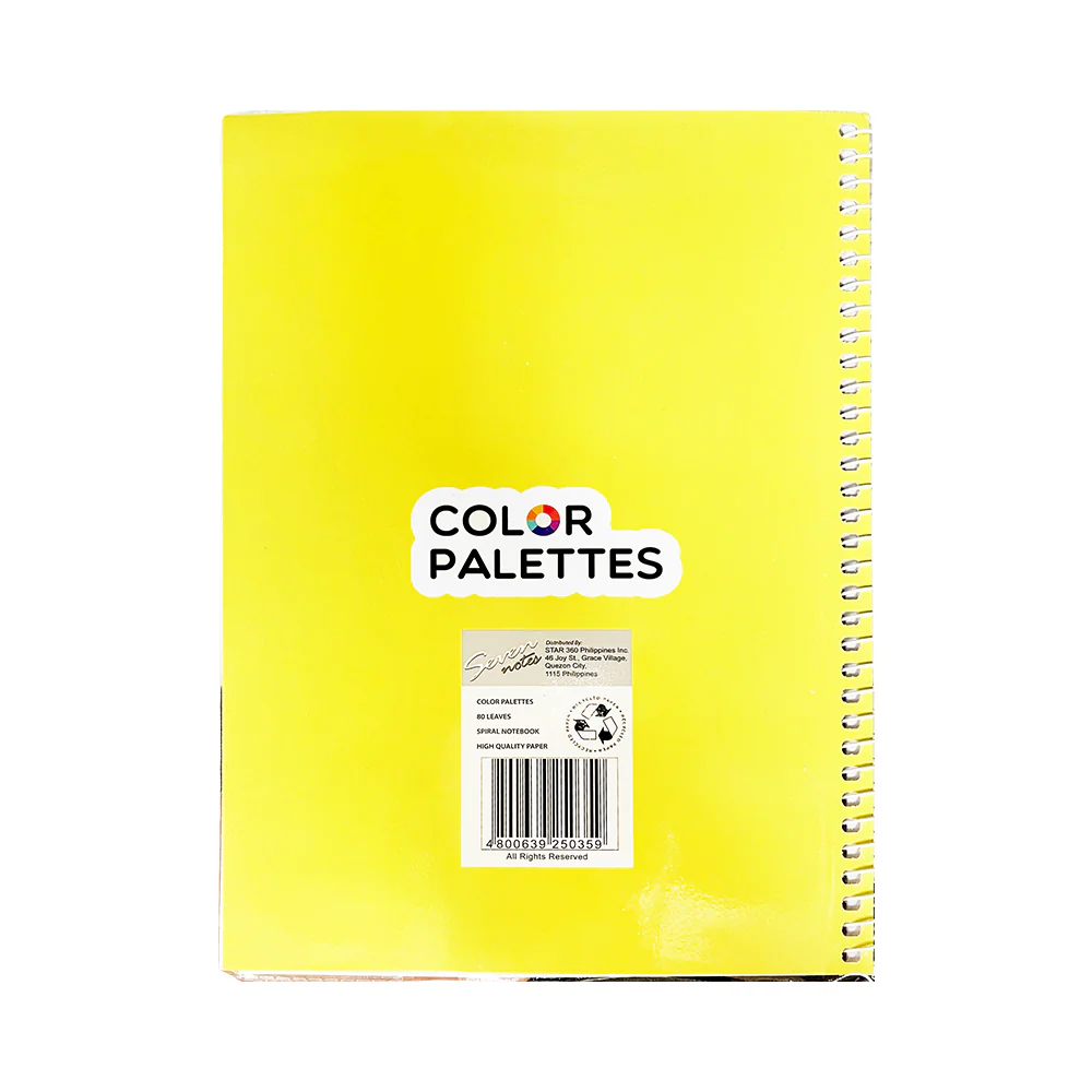 Seven Notes Traditional Color Palettes Spiral Notebook 685 80 Leaves - Image 2