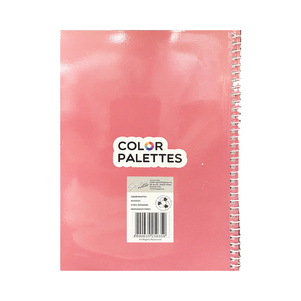 Seven Notes Traditional Color Palettes Spiral Notebook 685 80 Leaves - Image 4