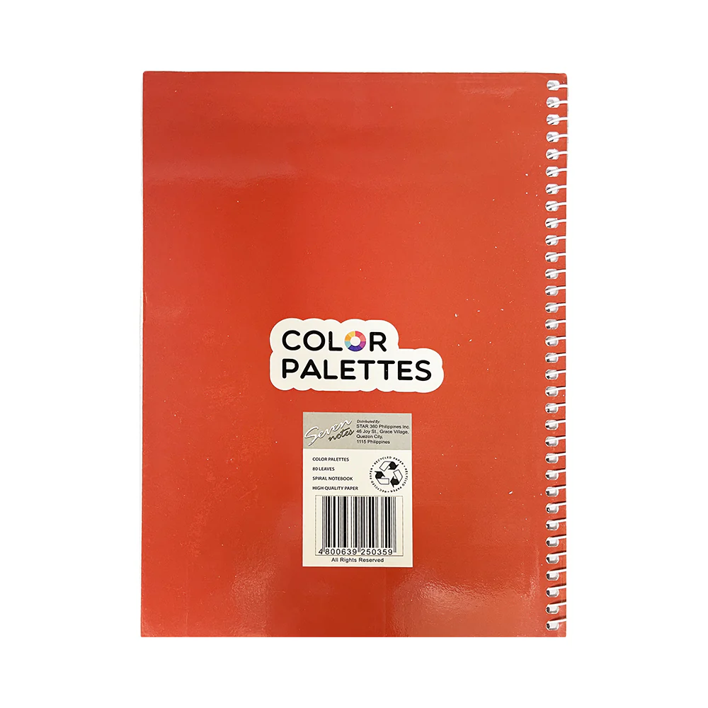 Seven Notes Traditional Color Palettes Spiral Notebook 685 80 Leaves - Image 6