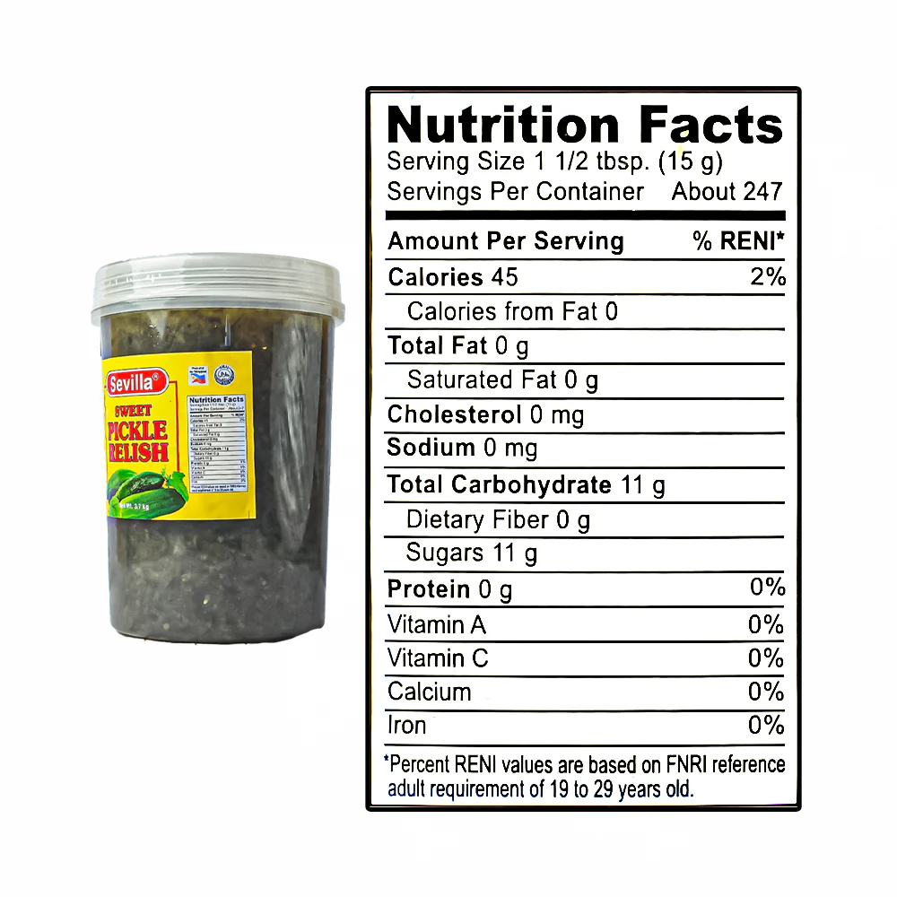 Sevilla Pickle Relish 1gal (3.7kg) - Image 3