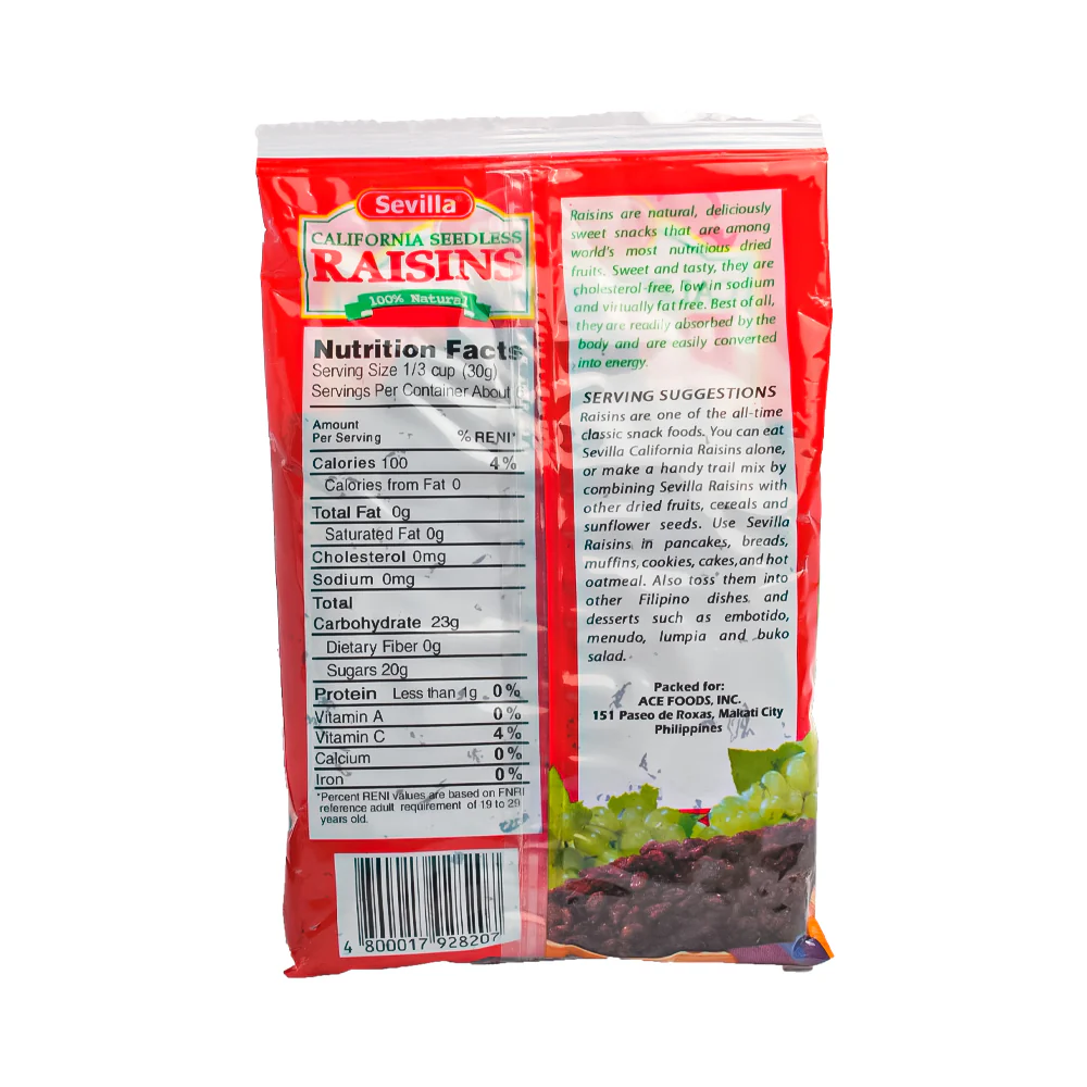 Sevilla Raisins 200g - Image 2