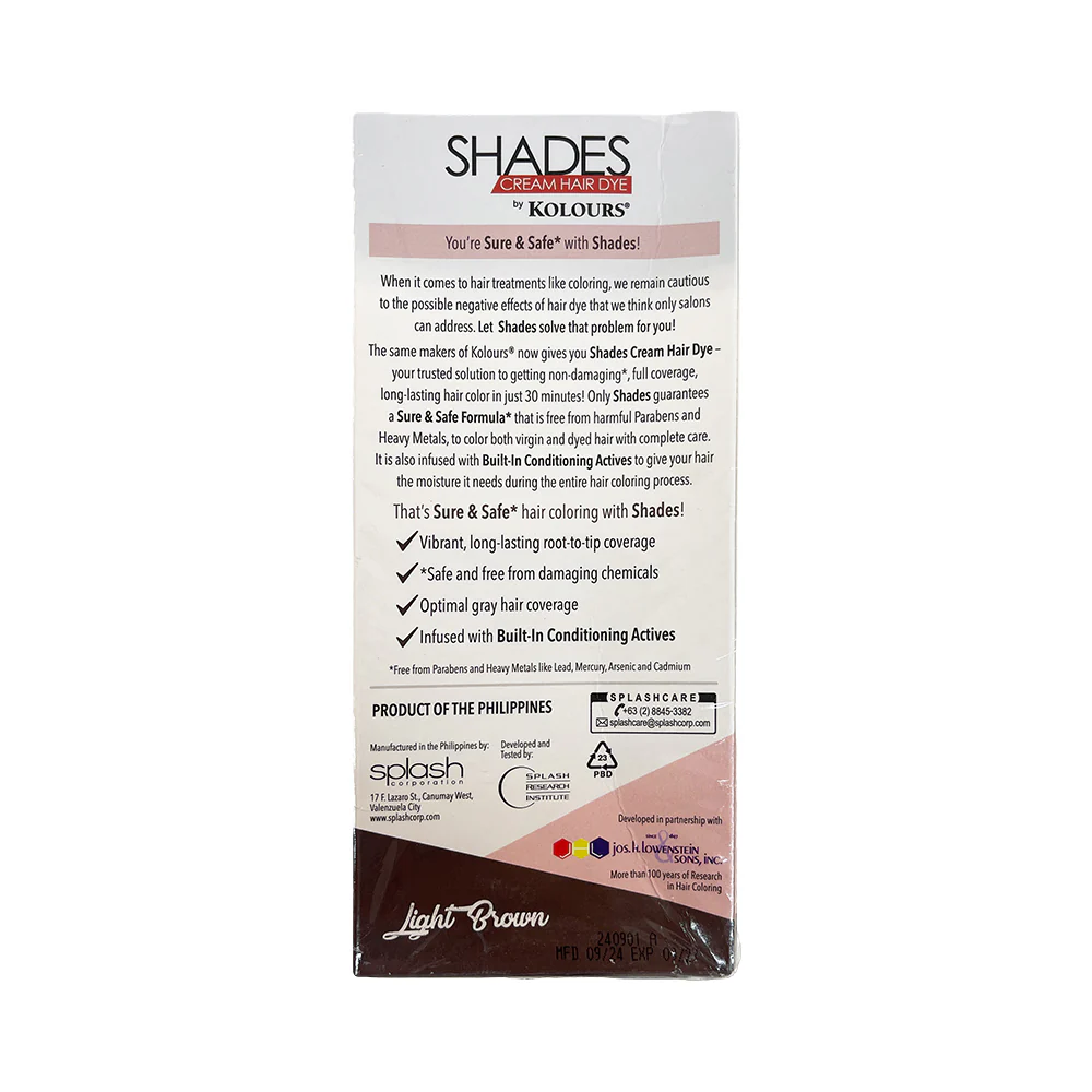 Shades Cream Hair Dye 100ml - Image 2
