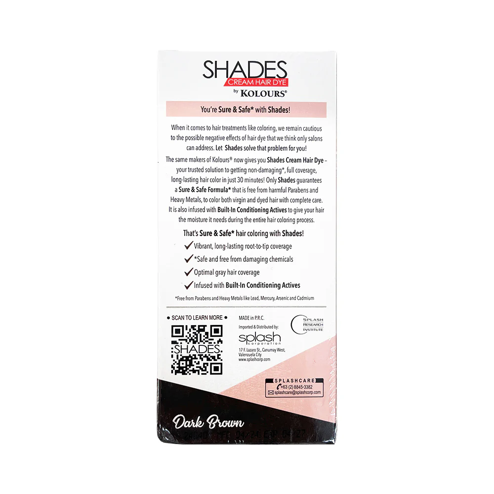 Shades Cream Hair Dye 100ml - Image 4