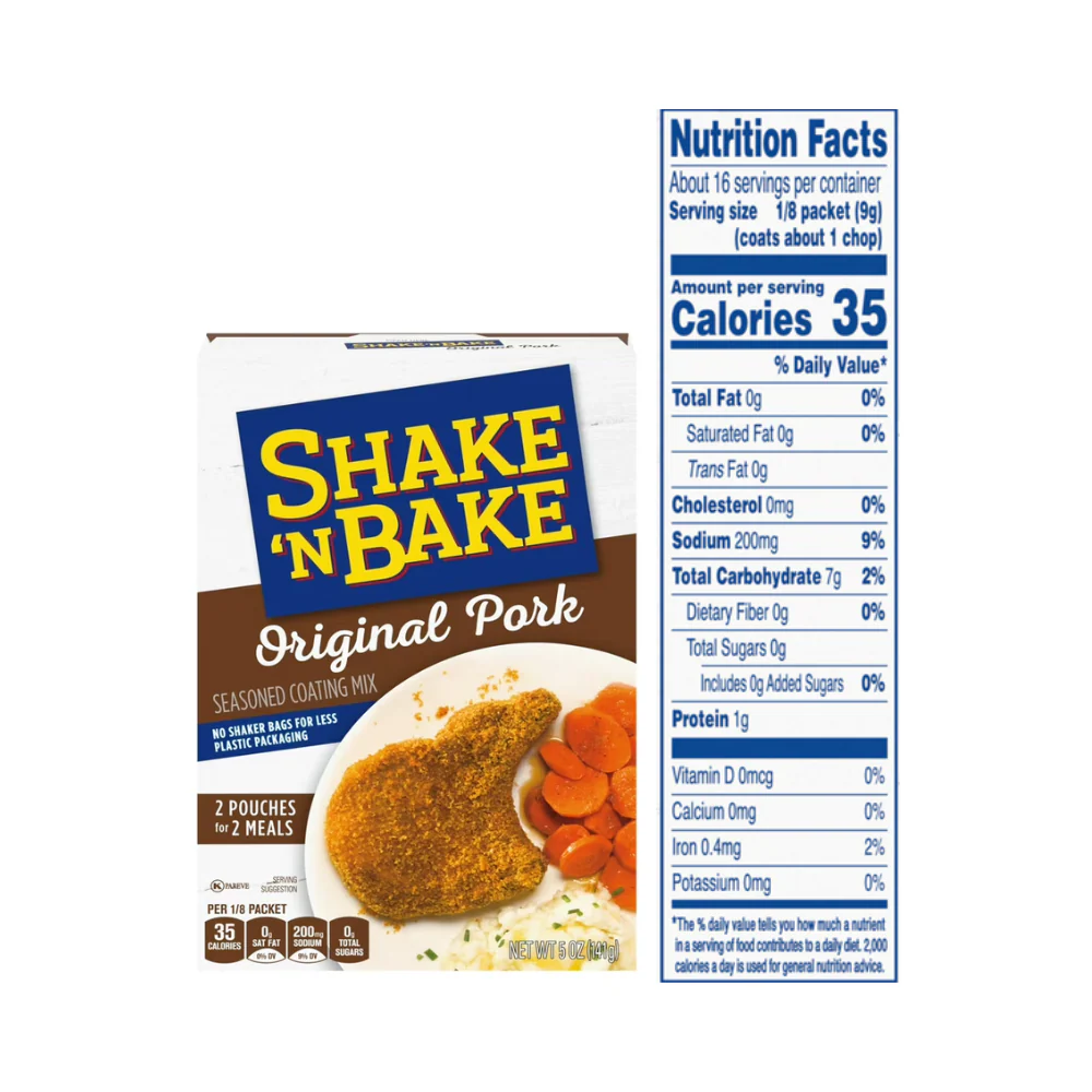 Shake 'N Bake Original Pork Seasoned Coating Mix 141g (5oz) - Image 3