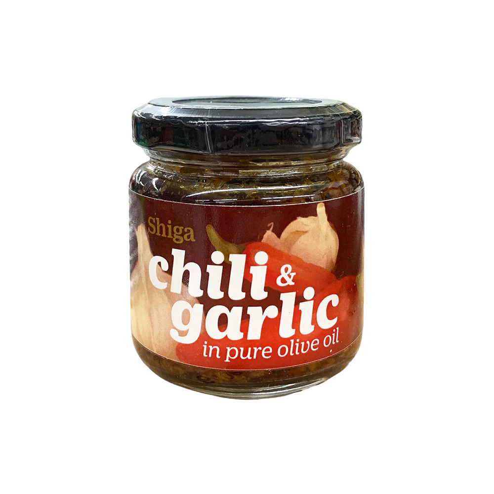 Shiga Chili And Garlic Sauce Olive Oil 85g