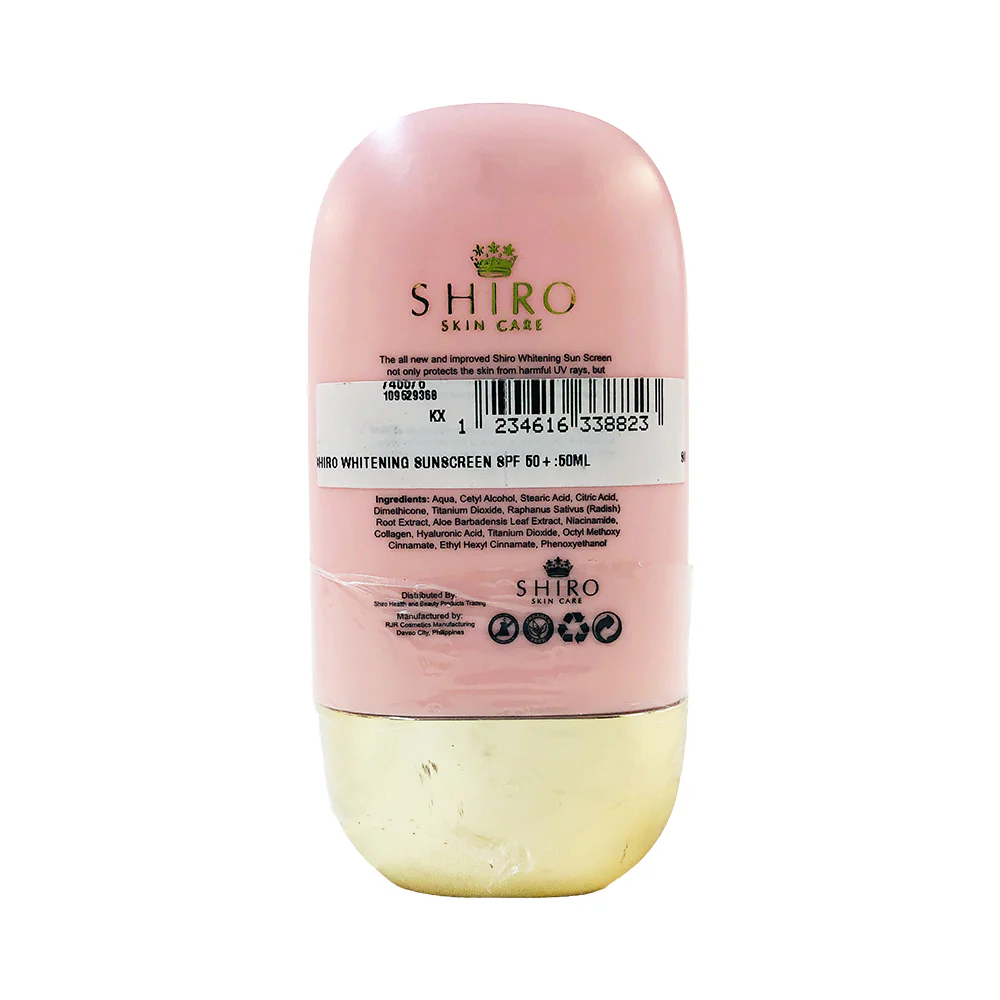 Shiro Whitening Sunscreen SPF 50+ 50ml - Image 2