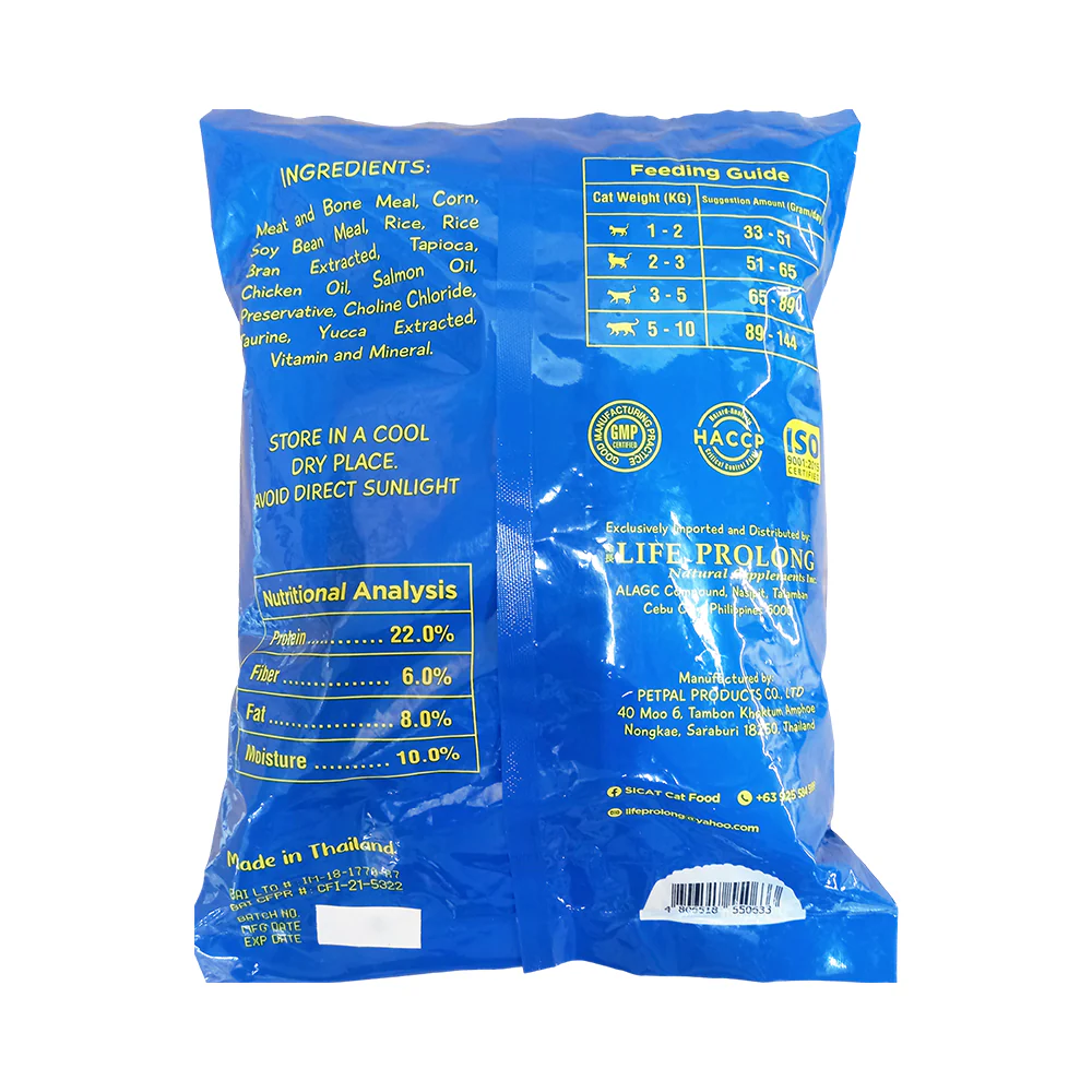 Sicat Cat Food Adult And All Breeds Salmon 1kg - Image 2