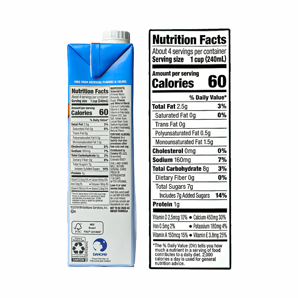Silk Almond Milk Original 946ml - Image 3