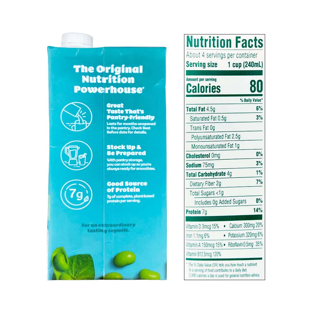 Silk Organic Soy Milk Unsweetened 946ml - Image 2