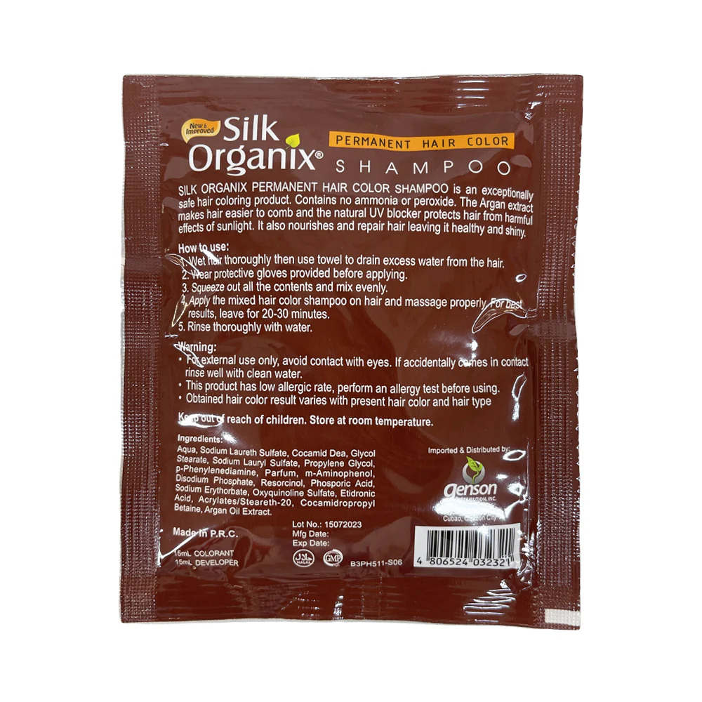 Silk Organix Argan Hair Color Shampoo 30ml - Image 2