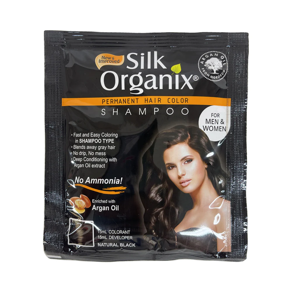 Silk Organix Argan Hair Color Shampoo 30ml - Image 3