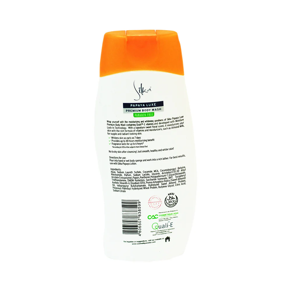Silka Body Wash Papaya Luxe 200ml - Image 2