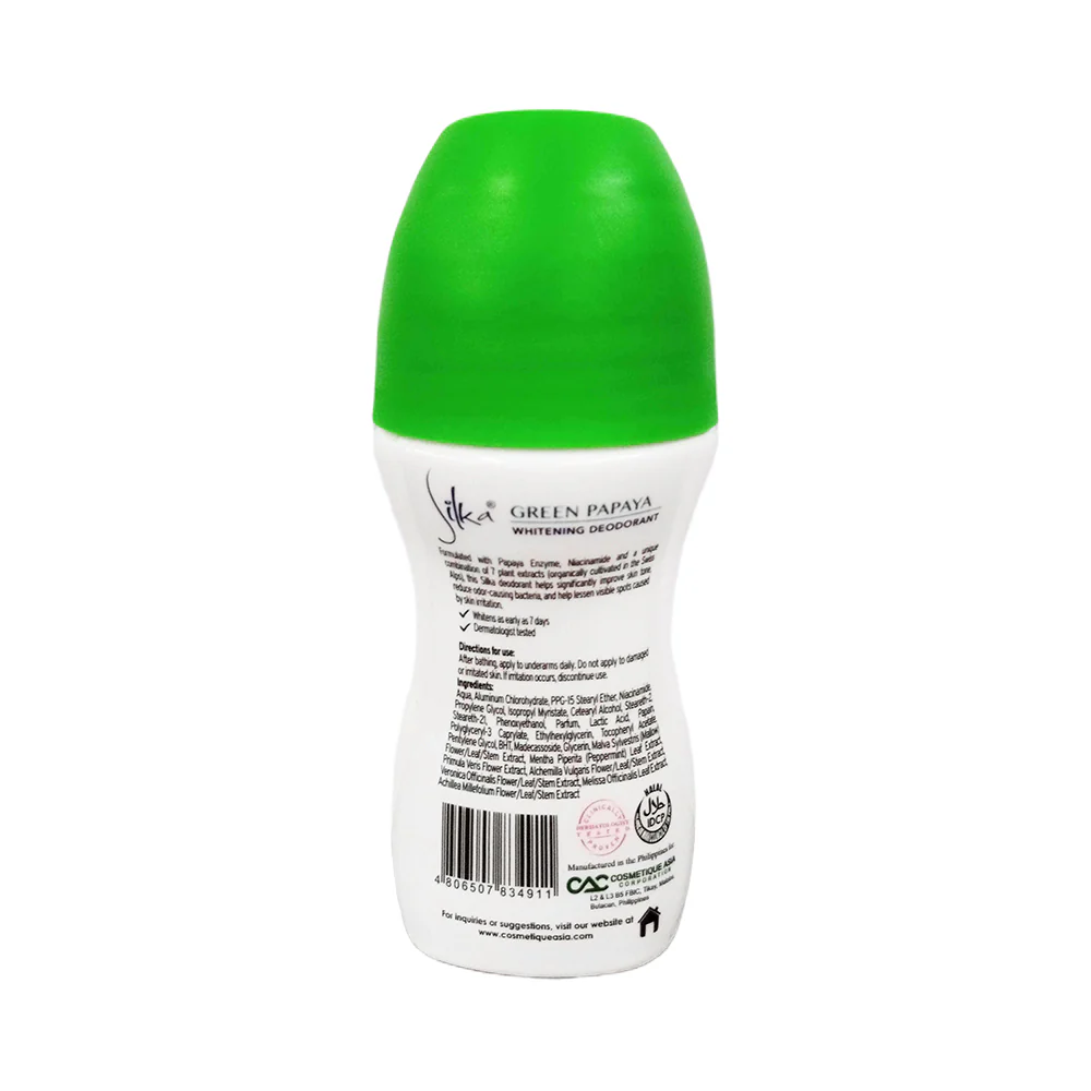 Silka Deodorant Green Papaya 40ml - Image 2