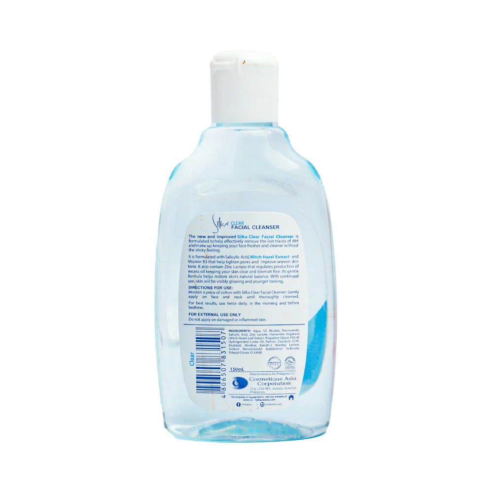 Silka Facial Cleanser Clear 150ml - Image 2