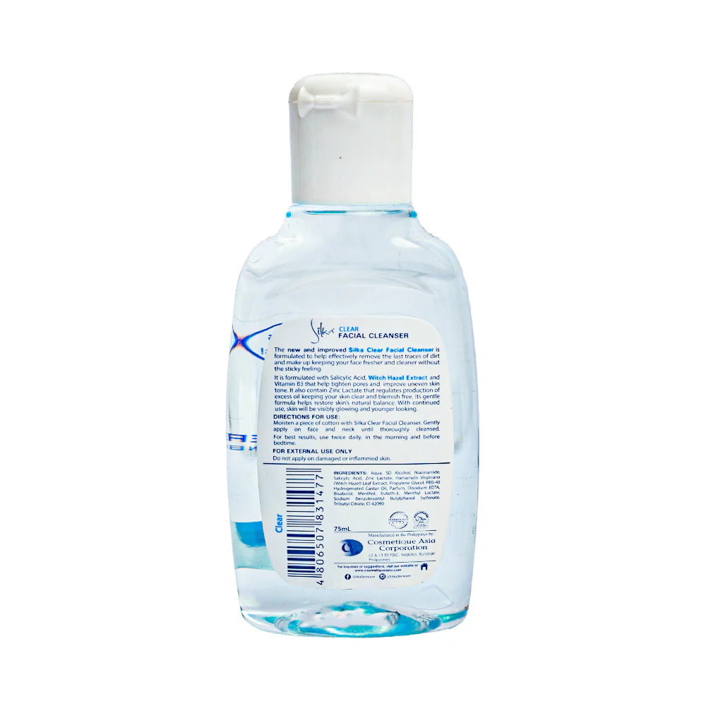 Silka Facial Cleanser Clear 75ml - Image 2