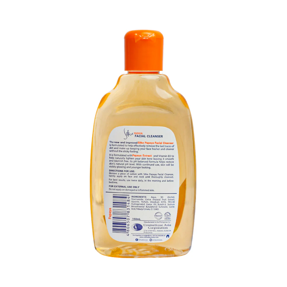 Silka Facial Cleanser Papaya 150ml - Image 2