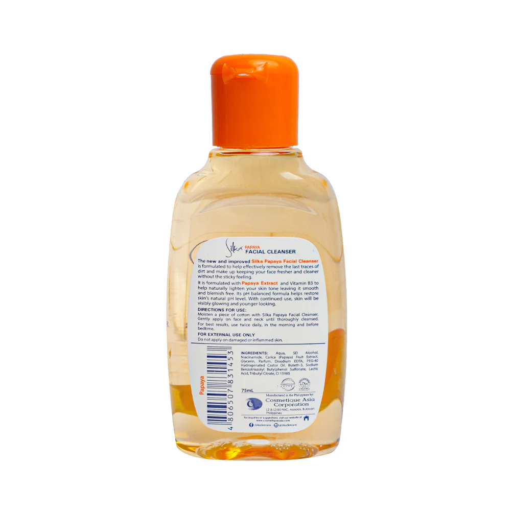 Silka Facial Cleanser Papaya 75ml - Image 2