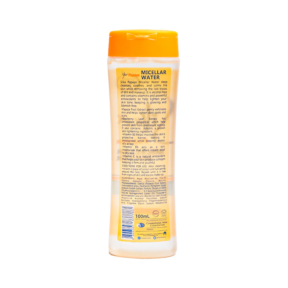 Silka Papaya Micellar Water 100ml - Image 2