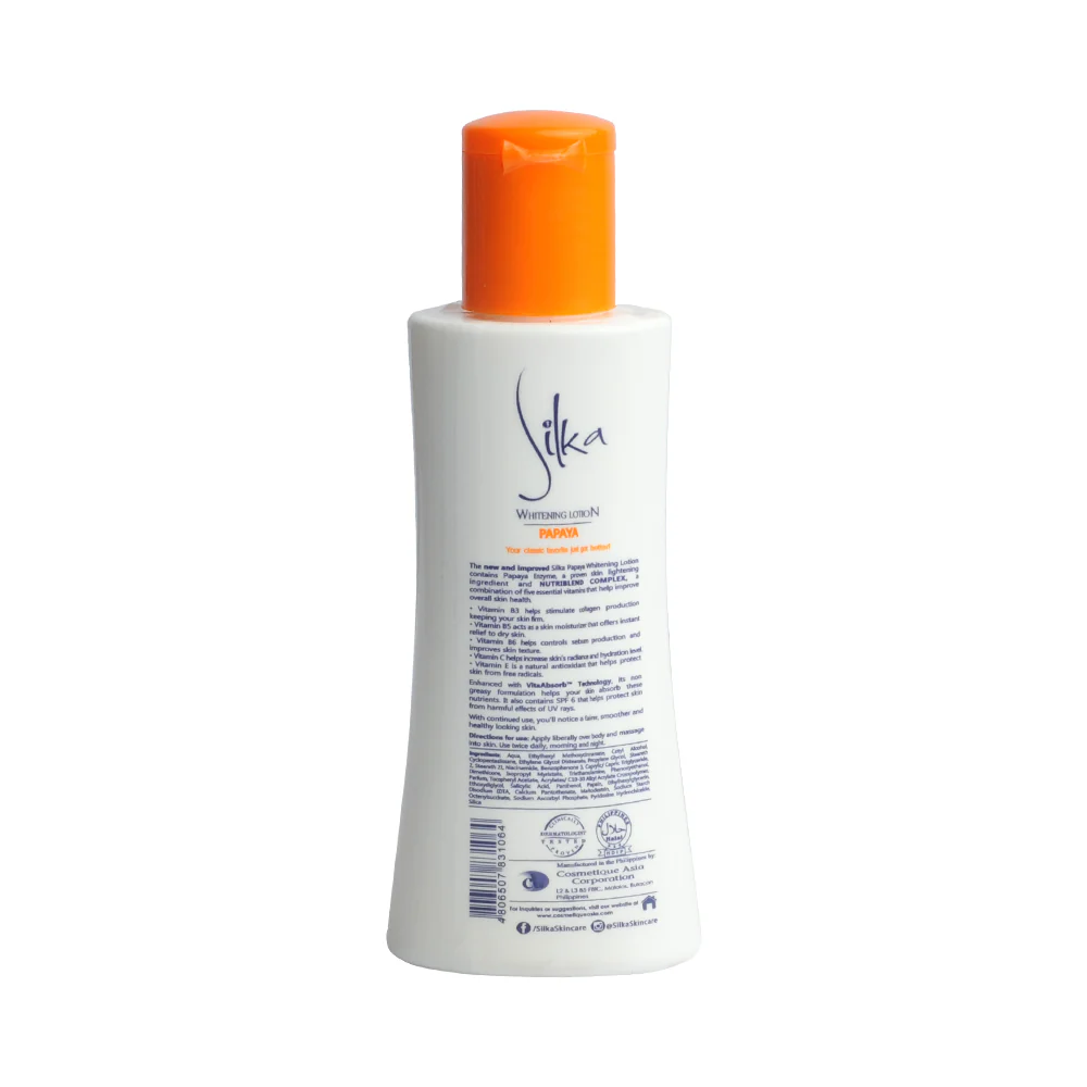 Silka Papaya Whitening Lotion 100ml - Image 2