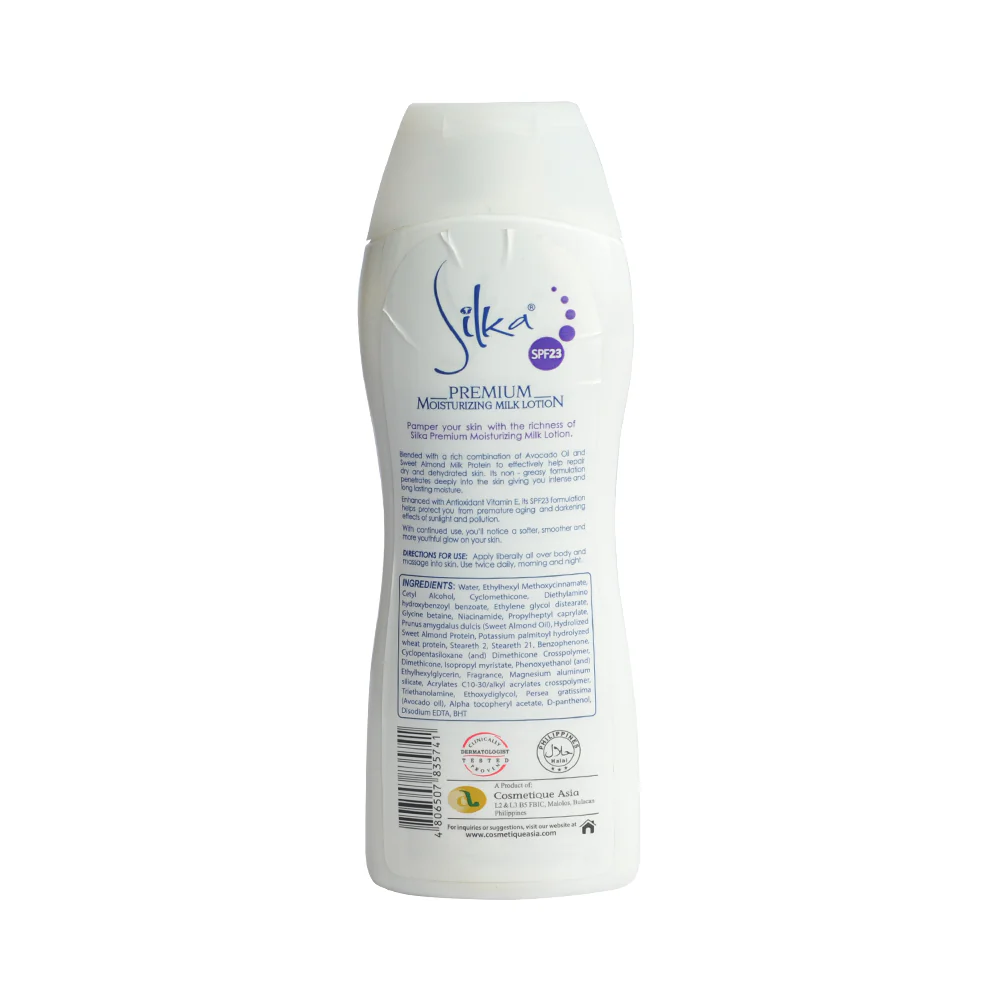 Silka Premium Moisturizing Lotion Avocado Oil SPF 23 200ml - Image 2
