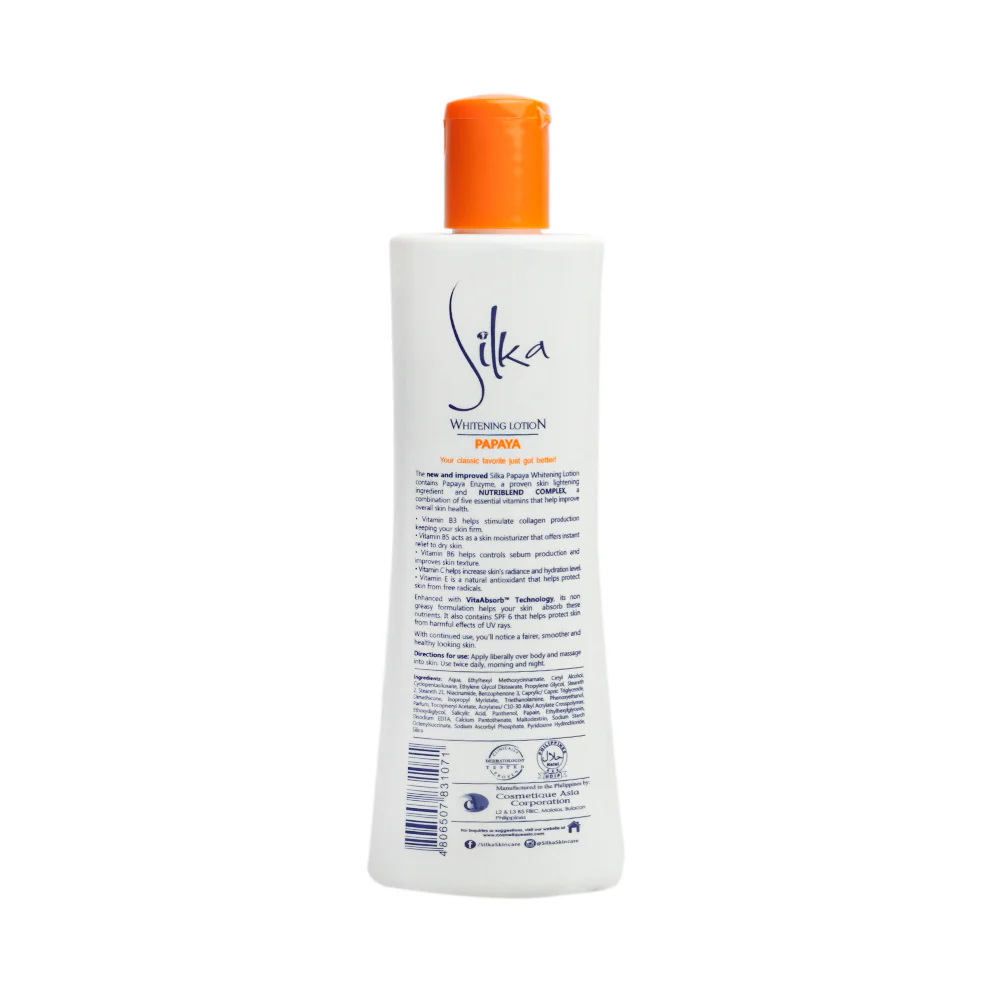 Silka Whitening Lotion Papaya 200ml - Image 2