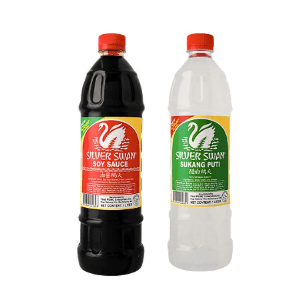 Silver Swan Doble Buenas Pack 1L x 2's (Sukang Puti and Soy Sauce) - Image 2