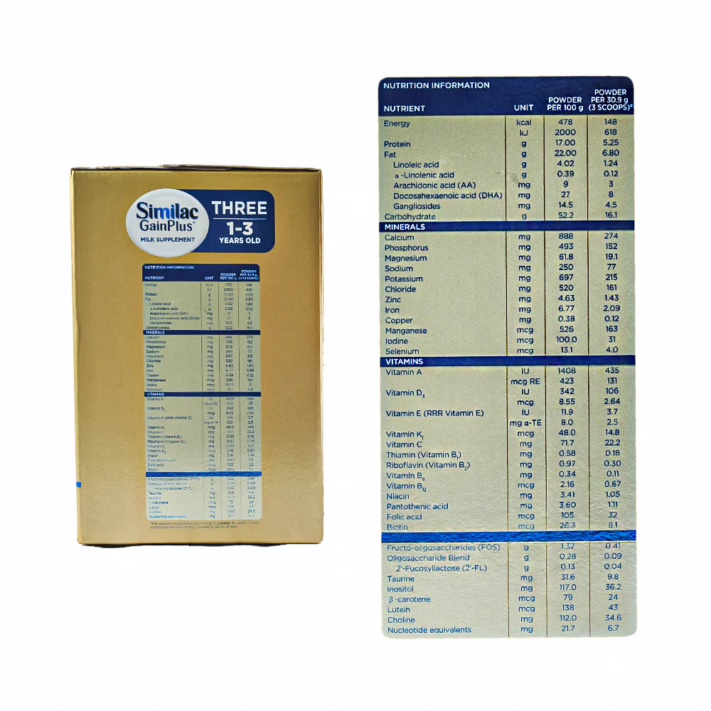 Similac 5HMO Gain Plus Three 2400g - Image 3