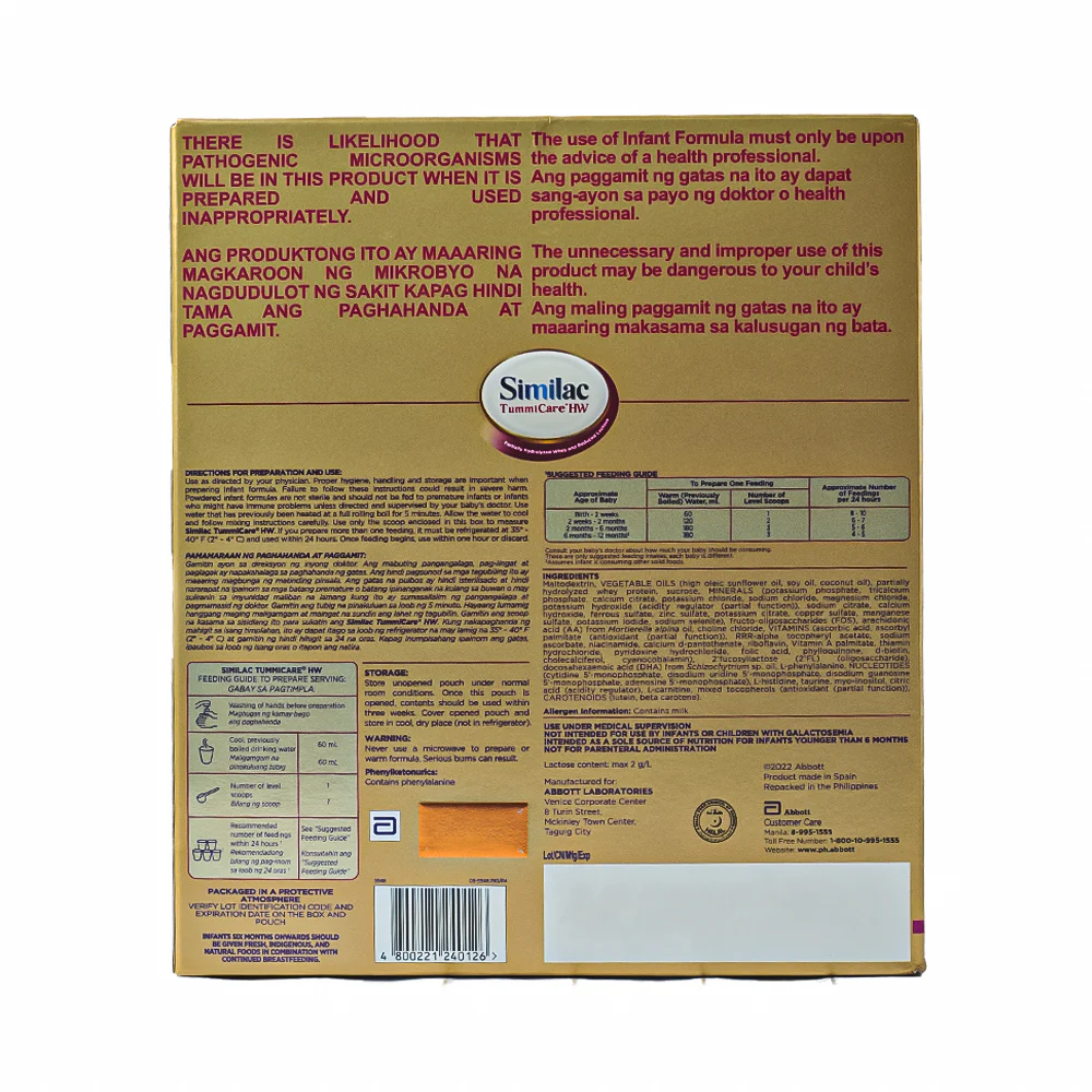 Similac Tummicare HW One BIB 800g - Image 2