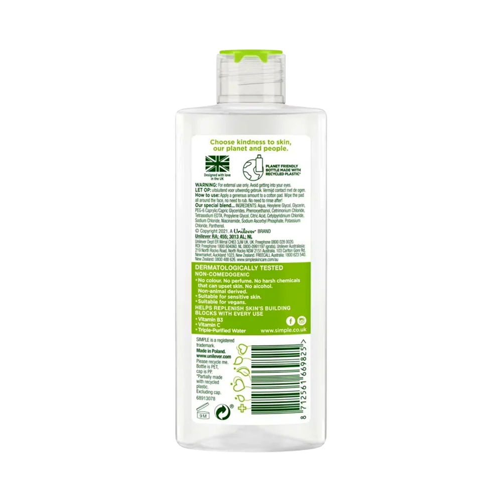 Simple Micellar Cleansing Water 200ml - Image 3