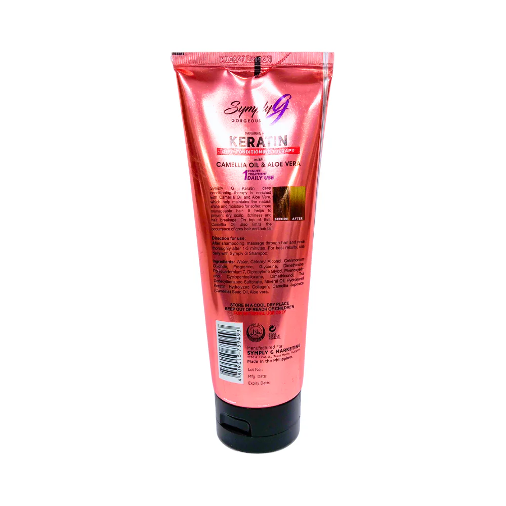 Simply G Keratin Conditioner With Camellia Oil And Aloe Vera 220ml - Image 2