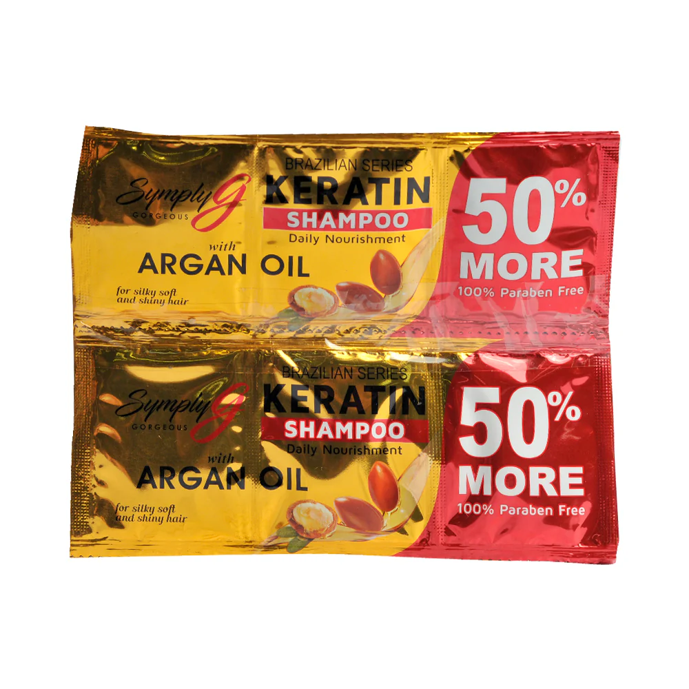 Simply G Keratin Shampoo With Argan Oil 22ml x 12's