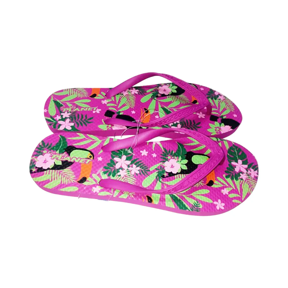 Simply Planet Ladies Flipflops Fuschia 9 - Image 2