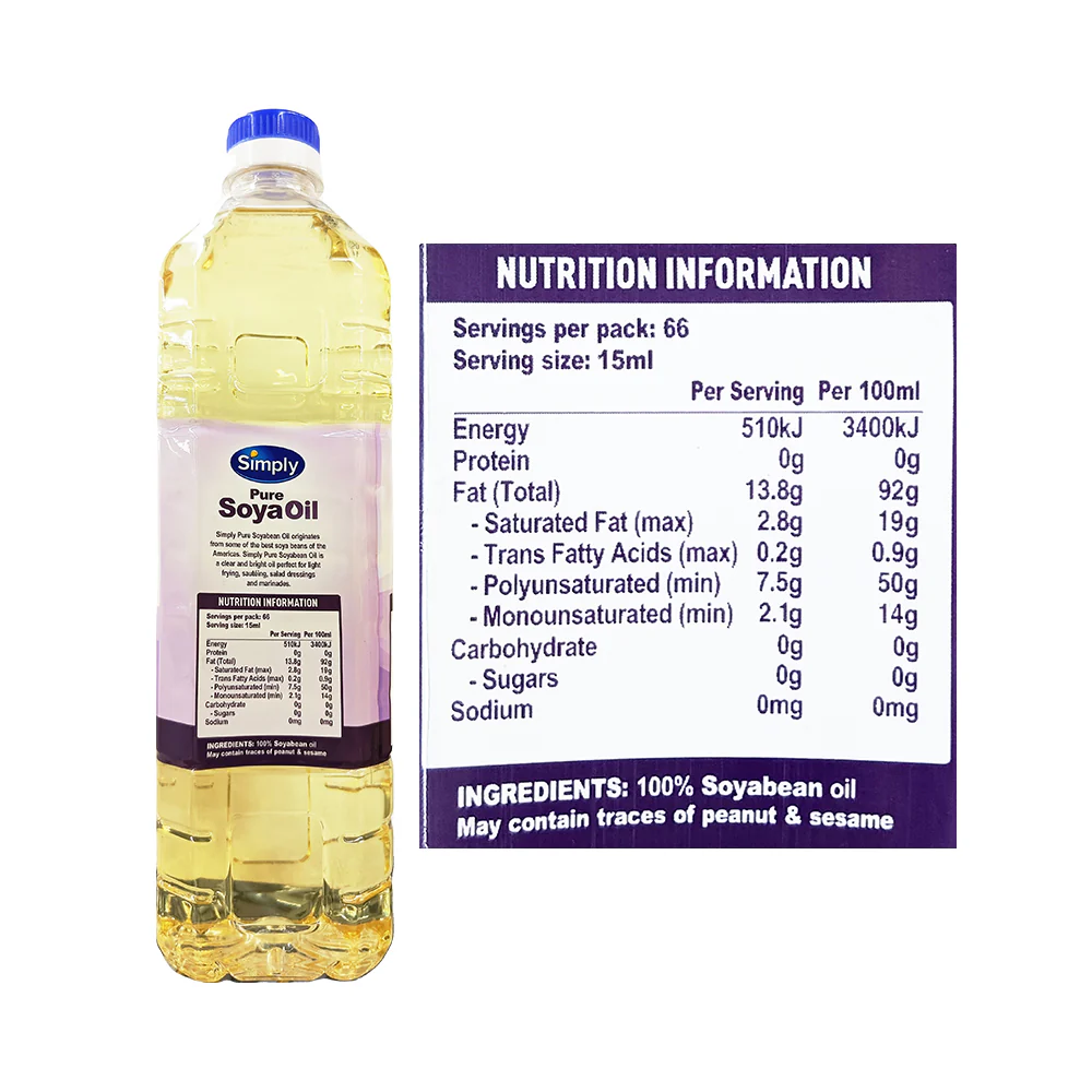 Simply Soya Oil 1L - Image 2