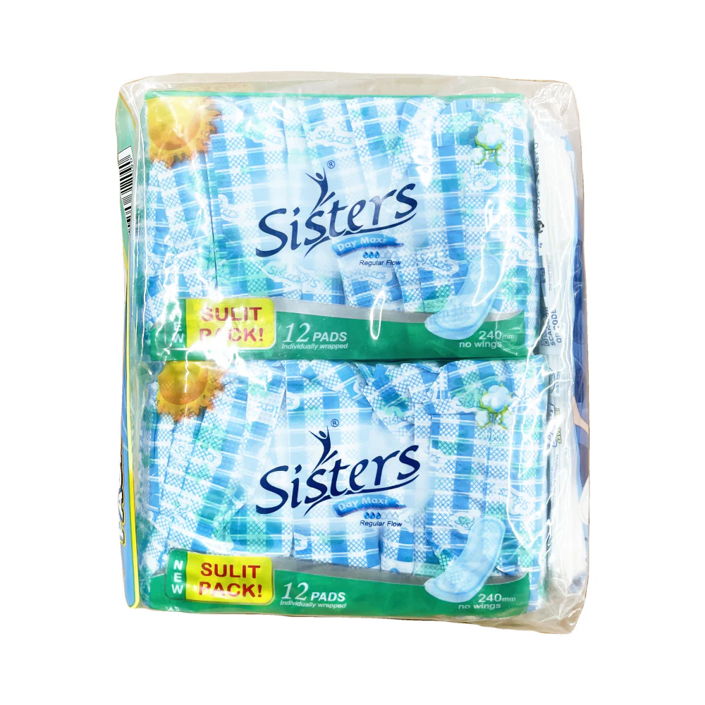 Sisters Family Pack Silk Floss Regular Maxi 12's x 2 Pack With Pantyliner 8's - Image 2