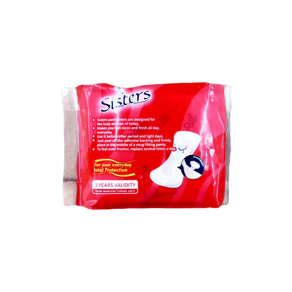 Sisters Pantyliner Individual Wrapped Breathable 8's - Image 2