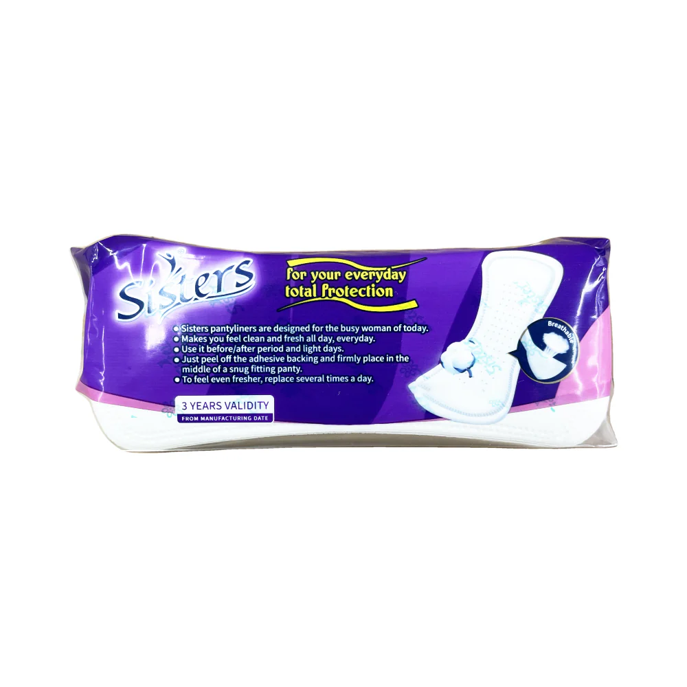 Sisters Pantyliner Mega Pack 36's + 4 Liners - Image 2