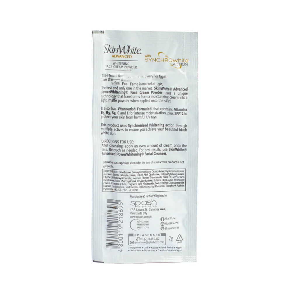 Skin White Advanced Power Whitening Face Cream Powder White 7g - Image 2