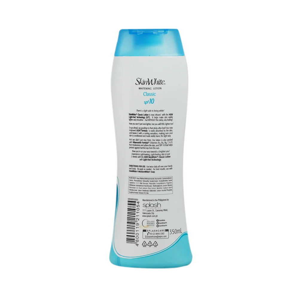 Skin White Classic Light Whitening Lotion SPF 10 350ml - Image 2